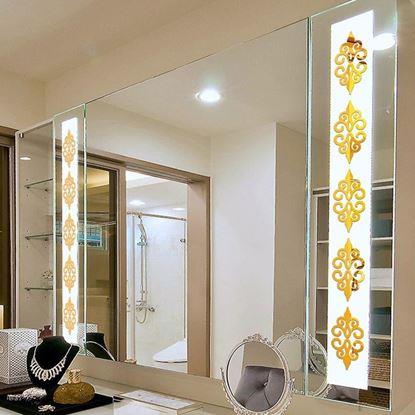 Imaginea Etichete decorative cu ornamente în oglindă 