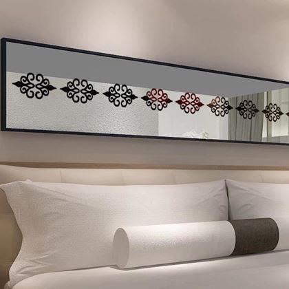 Imaginea din Etichete decorative cu ornamente în oglindă  -  negre