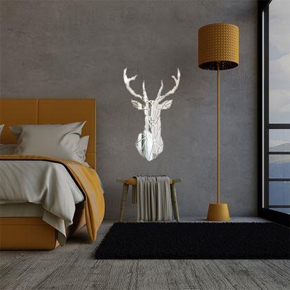 Imaginea din Autocolant de perete cu design oglindei - cerb