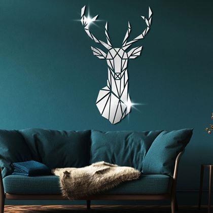Imaginea din Autocolant de perete cu design oglindei - cerb