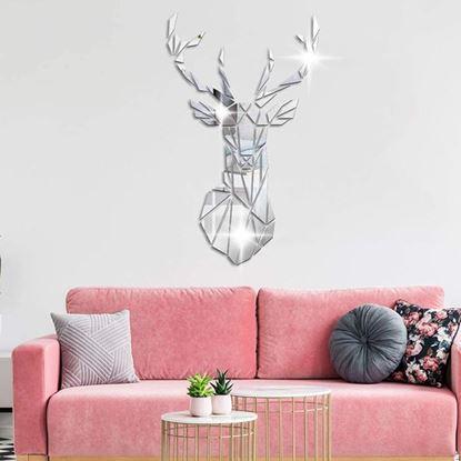 Imaginea Autocolant de perete cu design oglindei - cerb