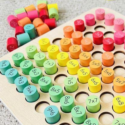 Imaginea Contor educativ din lemn - masa inmultirii