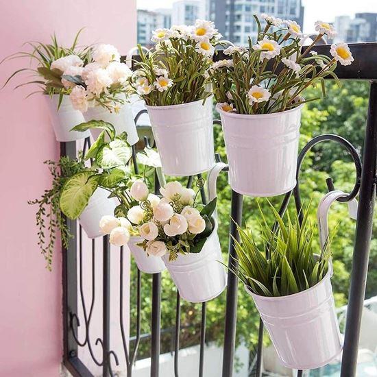 Imaginea din Vază suspendată pentru balcon  -  alb