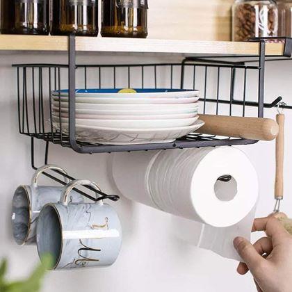 Imaginea din Coș metalic suspendat cu cârlige -  negru