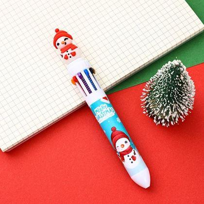 Imaginea din Pix cu bilă de Crăciun multicolor - om de zăpadă