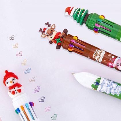 Imaginea din Pix cu bilă de Crăciun multicolor - pui de ren