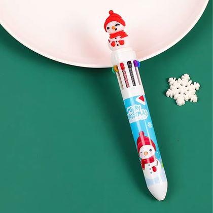 Imaginea din Pix cu bilă de Crăciun multicolor - om de zăpadă