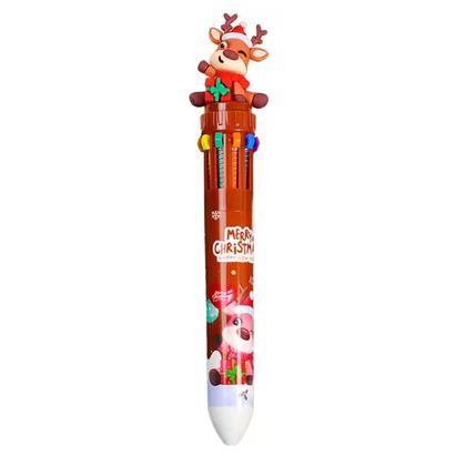 Imaginea din Pix cu bilă de Crăciun multicolor - pui de ren