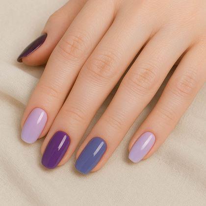 Imaginea din Autocolante pentru unghii  - amestec violet