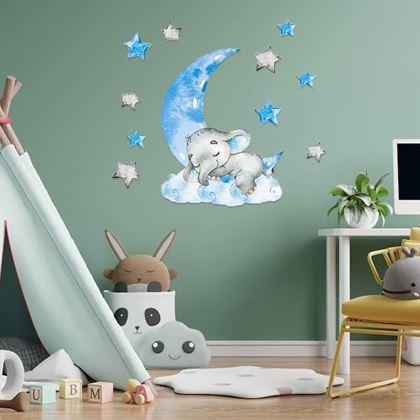 Imaginea din Autocolante de perete - elefant adormit