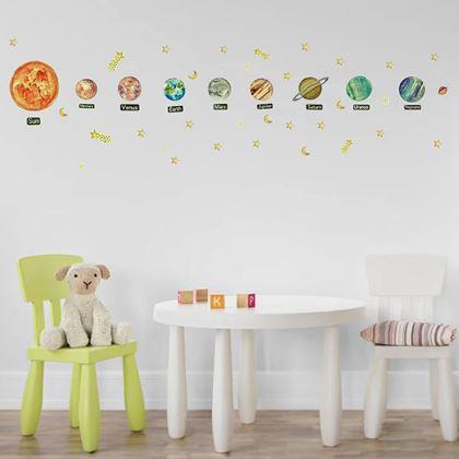 Imaginea din Stickere de perete - planete luminoase