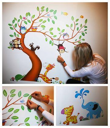 Imaginea din Autocolante de perete pentru copii - animale