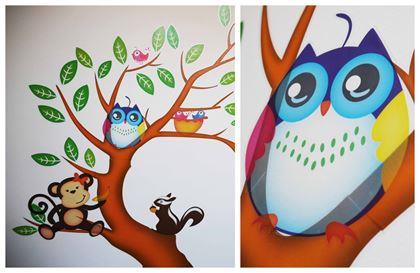 Imaginea din Autocolante de perete pentru copii - animale