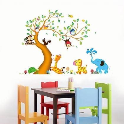 Imaginea din Autocolante de perete pentru copii - animale