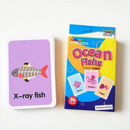 Imaginea din Set de 36 carduri educative în limba engleză -  Animale marine