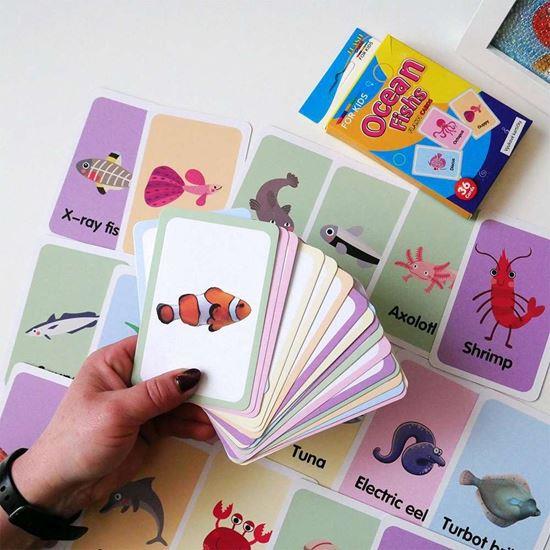 Imaginea din Set de 36 carduri educative în limba engleză -  Animale marine
