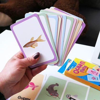 Imaginea din Set de 36 carduri educative în limba engleză -  Animale marine