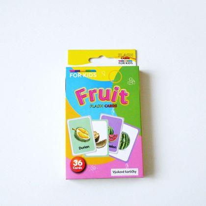 Imaginea din Set de 36 carduri educative în limba engleză -  Fructe