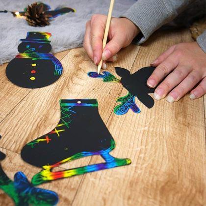 Imaginea din Mare set de zgârieturi cu motive de Crăciun