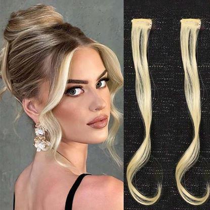 Imaginea Extensie de păr cu clips, efect șuvițe