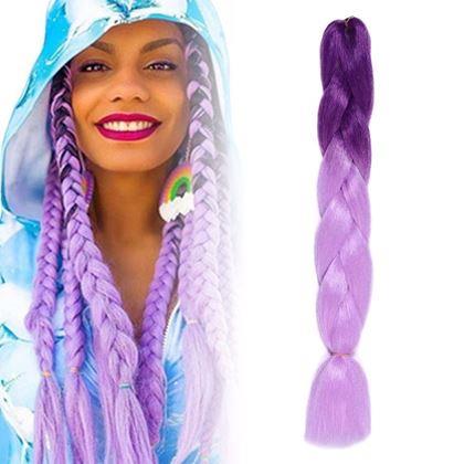Imaginea din Extensie de păr ombré - violetă