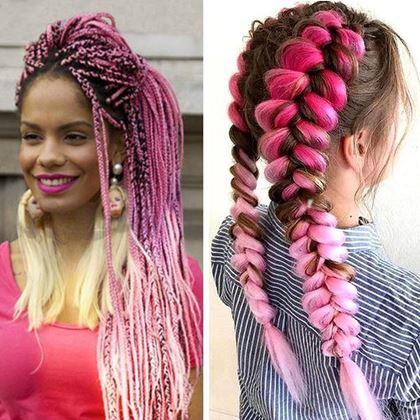Imaginea din Extensie de păr ombré - roz  


