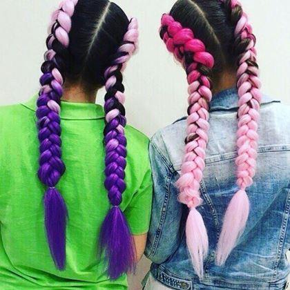 Imaginea din Extensie de păr ombré - roz  


