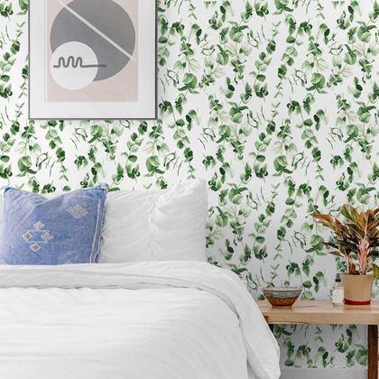 Imaginea din Tapetă vinilică cu model  -  frunze