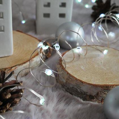 Imaginea din Ghirlandă luminoasă cu telecomandă, lumină colorată/caldă/rece, 5 m