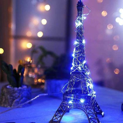 Imaginea din Ghirlandă luminoasă cu telecomandă, lumină colorată/caldă/rece, 5 m