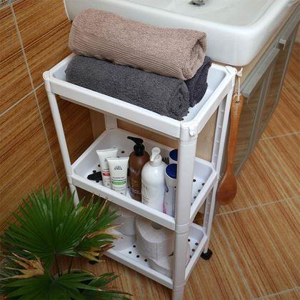 Imaginea din Raft de baie pe roți, cu 3 niveluri