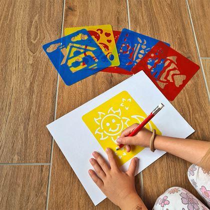 Imaginea din Șabloane pentru pictură 6 buc - lumea din jurul nostru