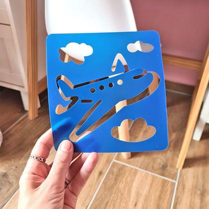 Imaginea din Șabloane pentru pictură 6 buc - mijloace de transport