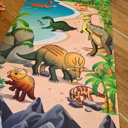 Imaginea din Covoraș de joacă - dinozauri