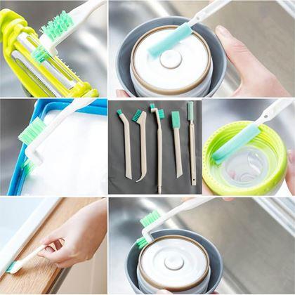 Imaginea din Set de periuțe pentru curățarea locurilor greu accesibile, 5 bucăți