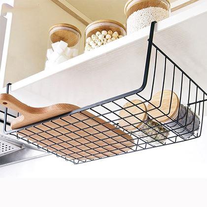 Imaginea din Coș metalic suplimentar suspendat - negru