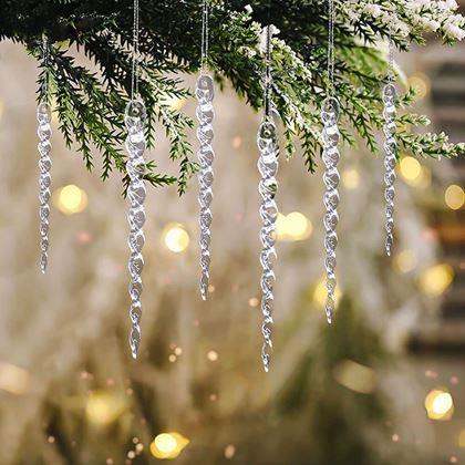 Imaginea din Ornamente de Crăciun țurțuri 12 buc