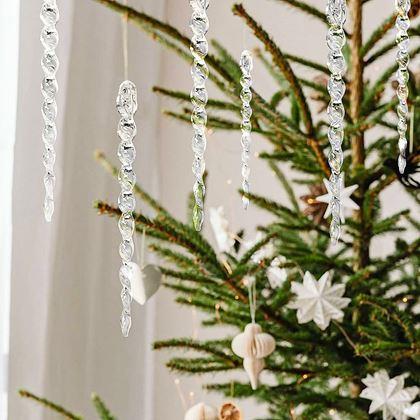 Imaginea din Ornamente de Crăciun țurțuri 12 buc