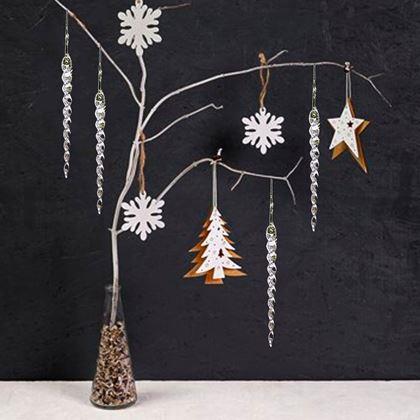 Imaginea din Ornamente de Crăciun țurțuri 12 buc