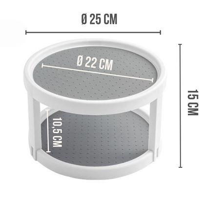 Imaginea din Organizator rotativ cu două rafturi
