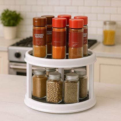 Imaginea din Organizator rotativ cu două rafturi