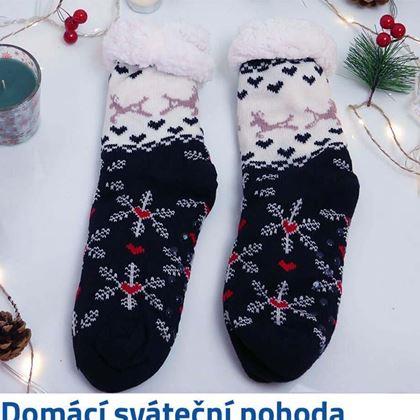 Imaginea din Șosete călduroase de Crăciun cu blană  - timp de iarnă