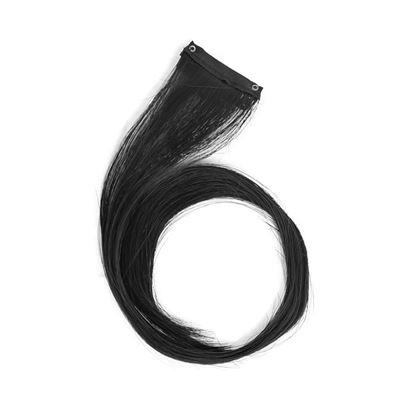 Imaginea din Extensie de păr cu clips, efect șuvițe - negru