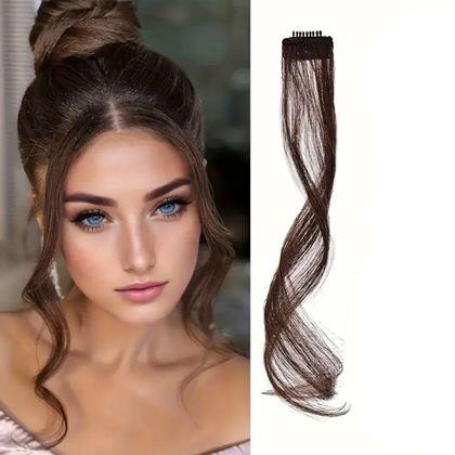 Imaginea din Extensie de păr cu clips, efect șuvițe - maro