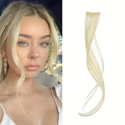 Imaginea din Extensie de păr cu clips, efect șuvițe - blondă