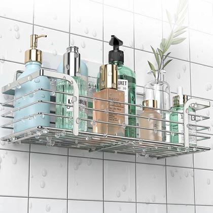 Imaginea din Raft din inox autoadeziv pentru duș 30 cm
