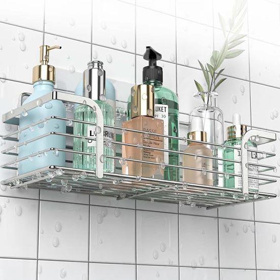 Imaginea din Raft din inox autoadeziv pentru duș 30 cm