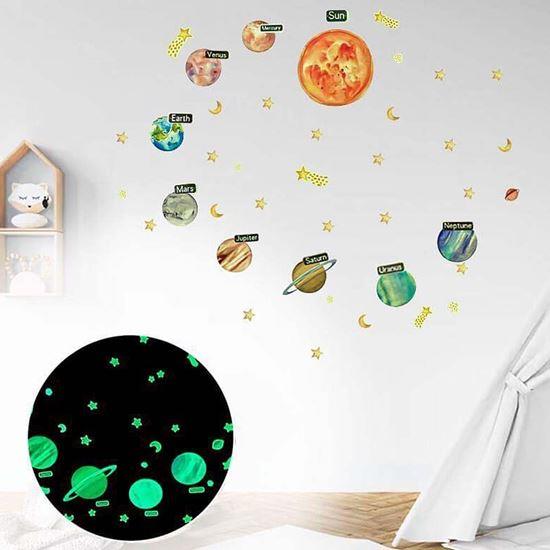 Imaginea din Stickere de perete - planete luminoase