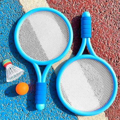 Imaginea Set de badminton pentru copii – rachete, minge, fluturaș