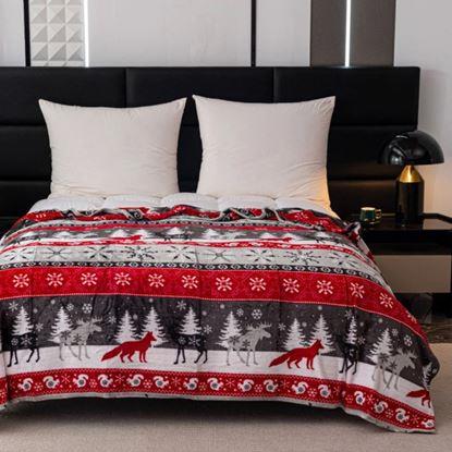 Imaginea Pătură de Crăciun din microplus regatul pădurii 150 x 200 cm